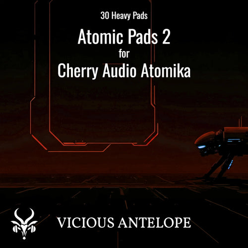 Atomic Pads II preset pack cover artwork for Cherry Audio – Vicious Antelope