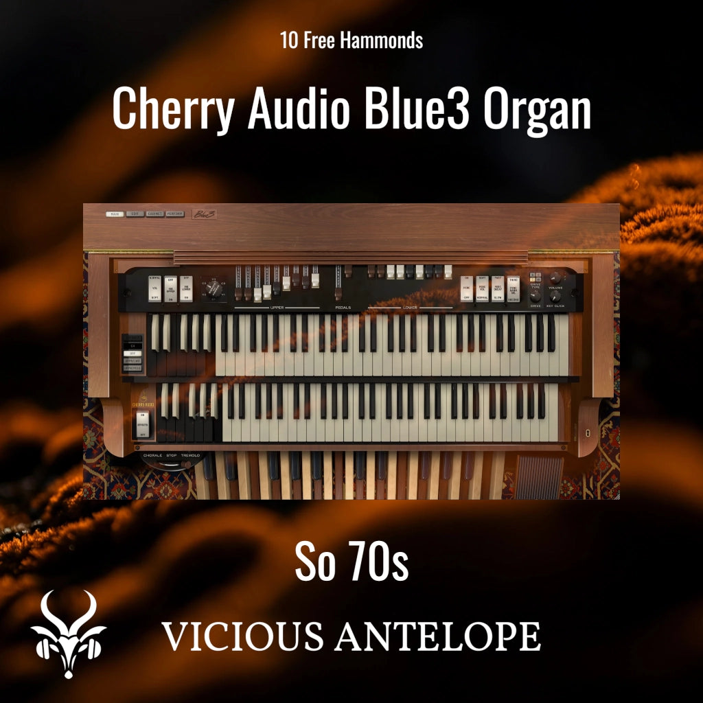 So 70s preset pack cover artwork for Cherry Audio – Vicious Antelope