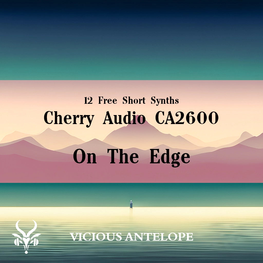 On The Edge preset pack cover artwork for Cherry Audio – Vicious Antelope