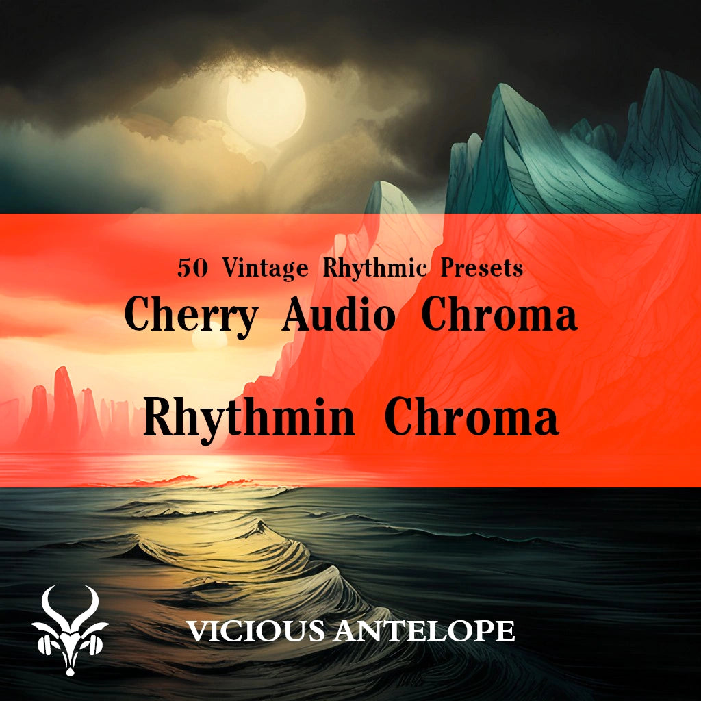 Rhythmin Chroma preset pack cover artwork for Cherry Audio – Vicious Antelope