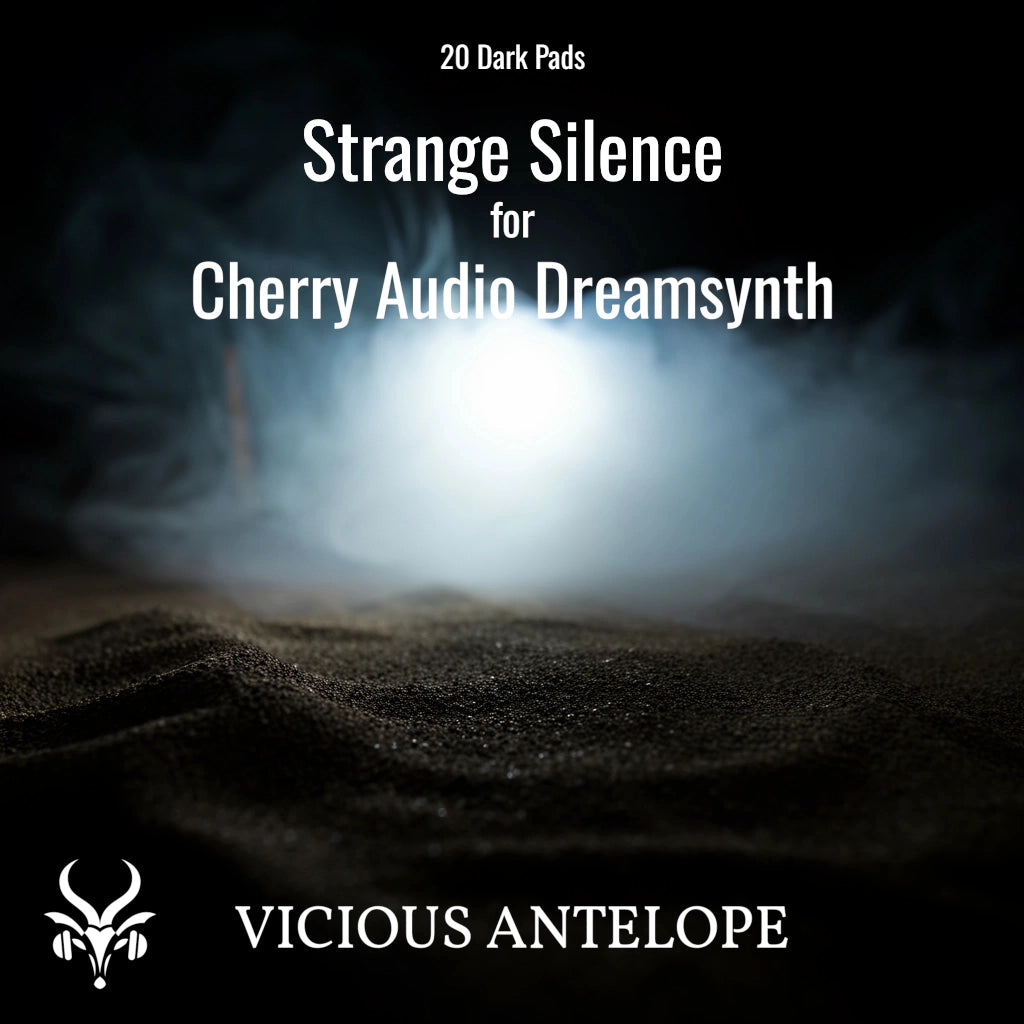 Strange Silence preset pack cover artwork for Cherry Audio – Vicious Antelope