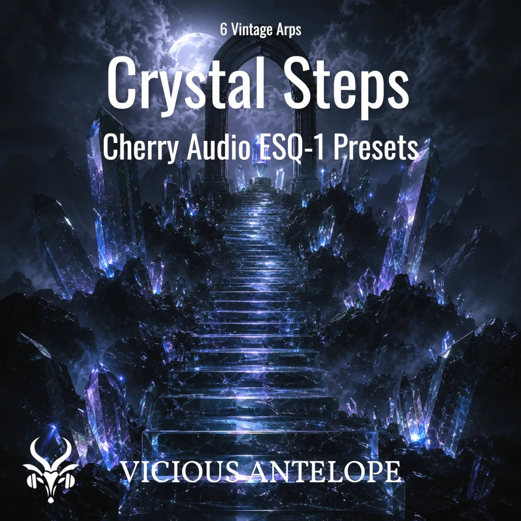 Crystal Steps free vintage arpeggio presets for Cherry Audio ESQ-1