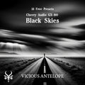 Black Skies preset pack cover artwork for Cherry Audio GX-80 – Vicious Antelope