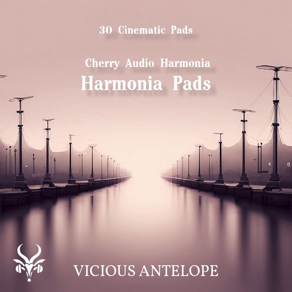 Harmonia Pads preset pack cover artwork for Cherry Audio – Vicious Antelope