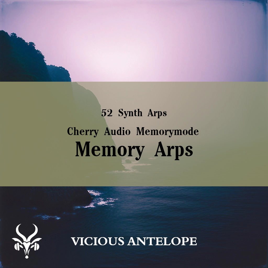 Memory Arps preset pack cover artwork for Cherry Audio – Vicious Antelope