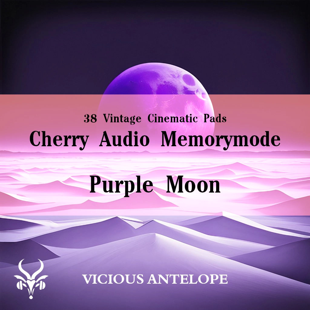 Purple Moon preset pack cover artwork for Cherry Audio – Vicious Antelope
