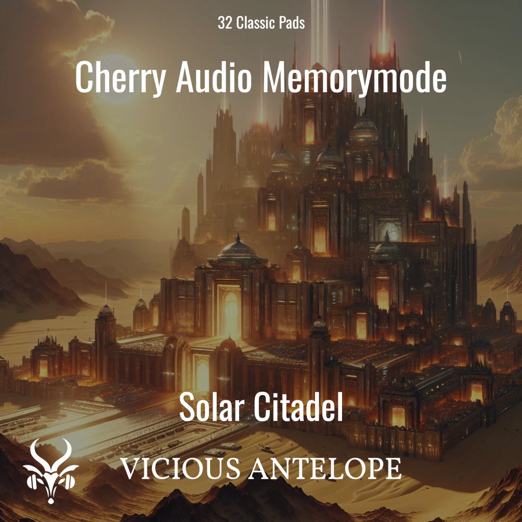 Solar Citadel preset pack cover artwork for Cherry Audio – Vicious Antelope