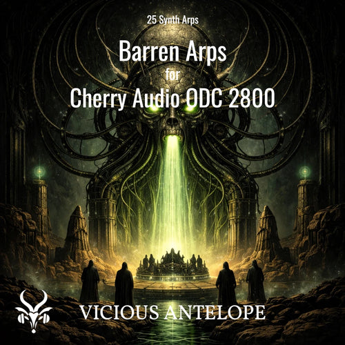 Barren Arps preset pack cover artwork for Cherry Audio – Vicious Antelope