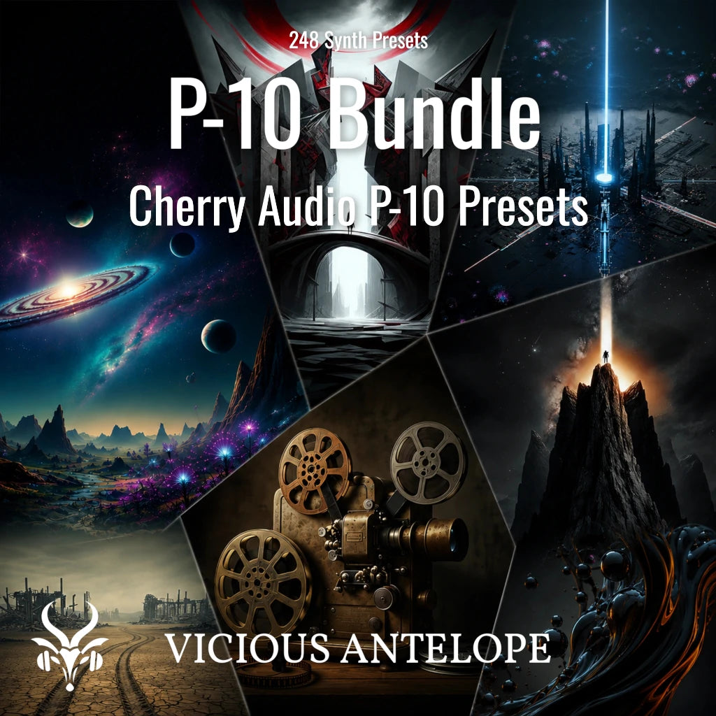 P-10 Bundle with 248 Cherry Audio P-10 presets for vintage progressive rock and cinematic music.