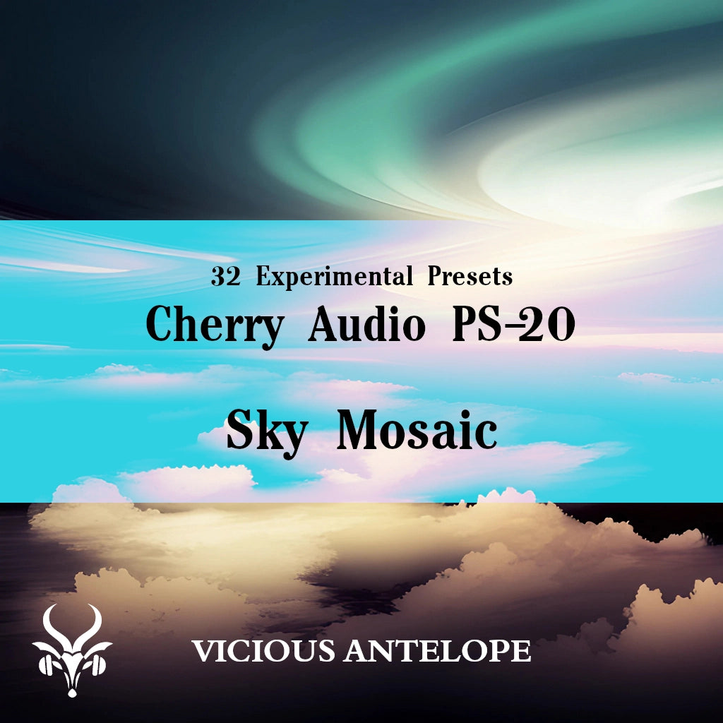 Sky Mosaic preset pack cover artwork for Cherry Audio – Vicious Antelope