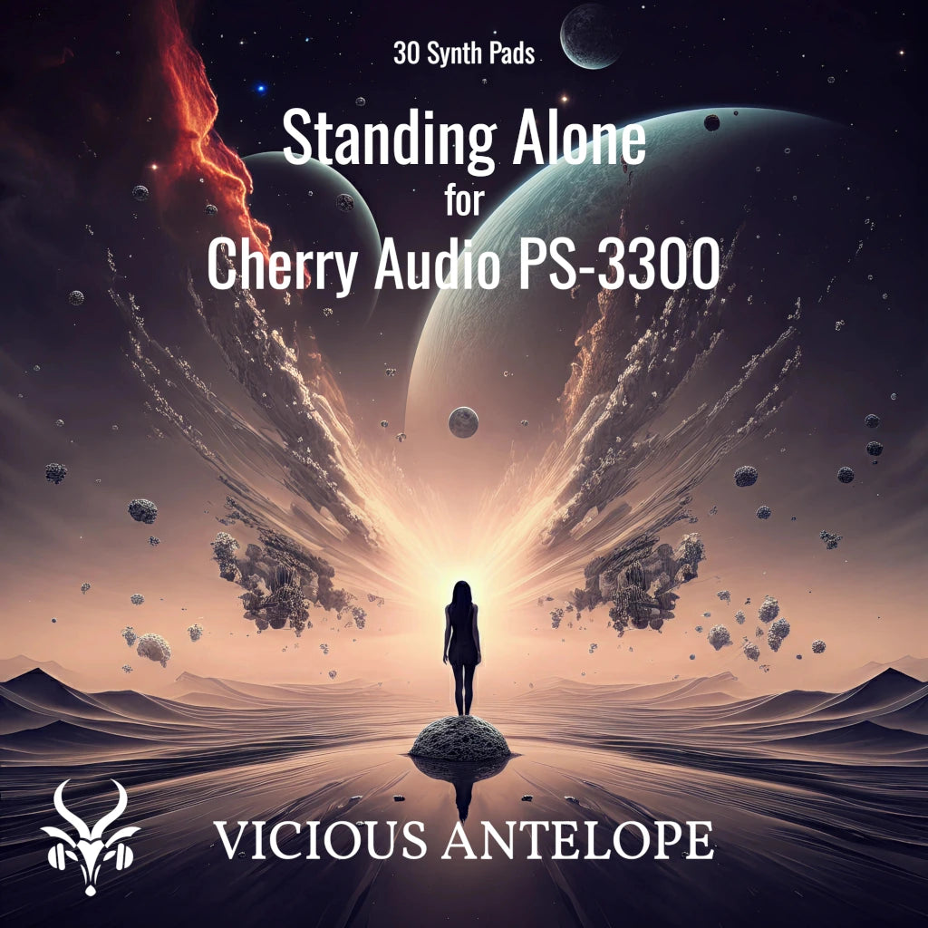 Standing Alone preset pack cover artwork for Cherry Audio – Vicious Antelope