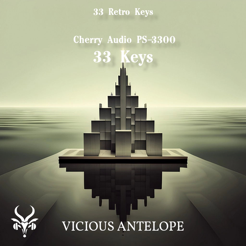 33 Keys preset pack cover artwork for Cherry Audio – Vicious Antelope