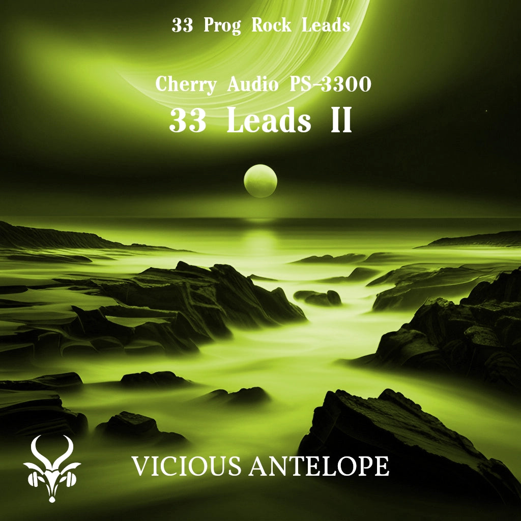 33 Leads II preset pack cover artwork for Cherry Audio – Vicious Antelope