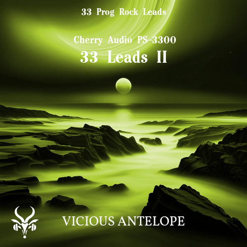 33 Leads II preset pack cover artwork for Cherry Audio – Vicious Antelope