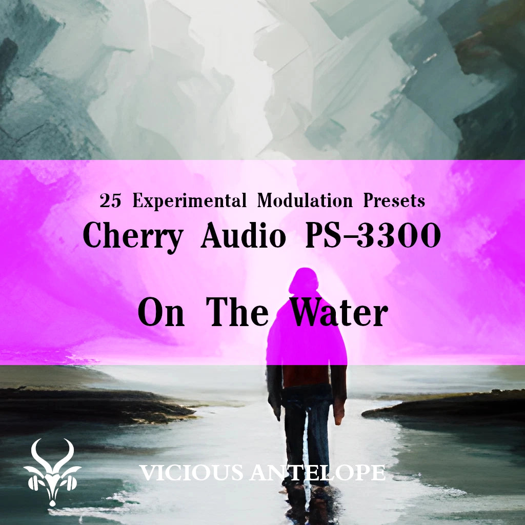 On The Water preset pack cover artwork for Cherry Audio – Vicious Antelope