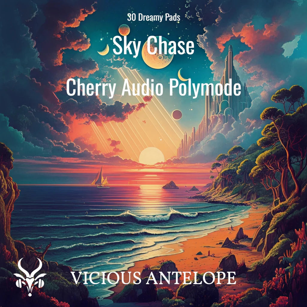 Sky Chase preset pack cover artwork for Cherry Audio – Vicious Antelope