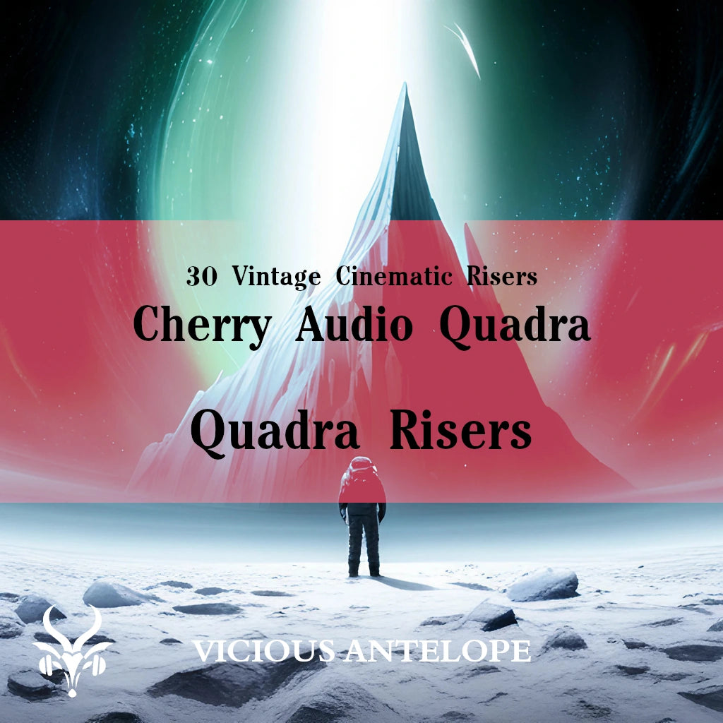 Quadra Risers preset pack cover artwork for Cherry Audio – Vicious Antelope
