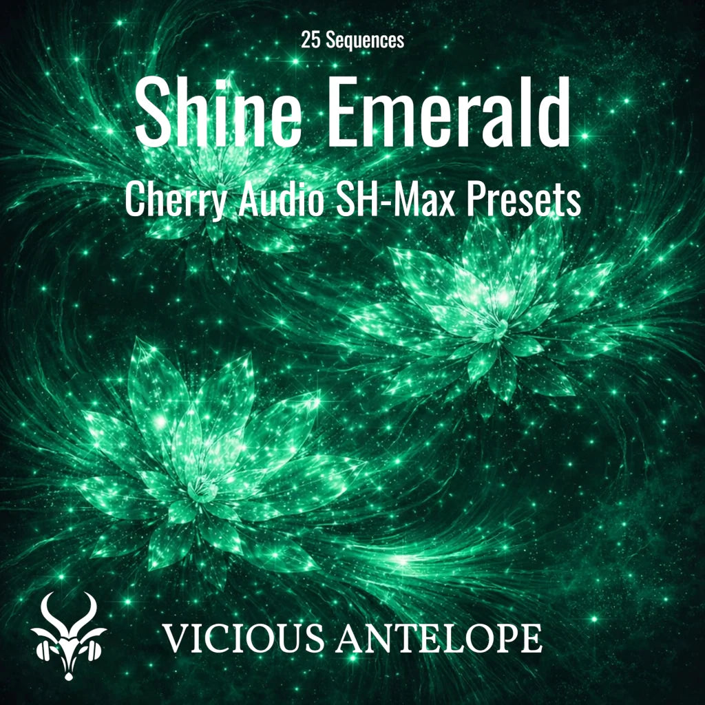 Cherry Audio SH-Max Shine Emerald preset pack with 25 vintage electronic sequences