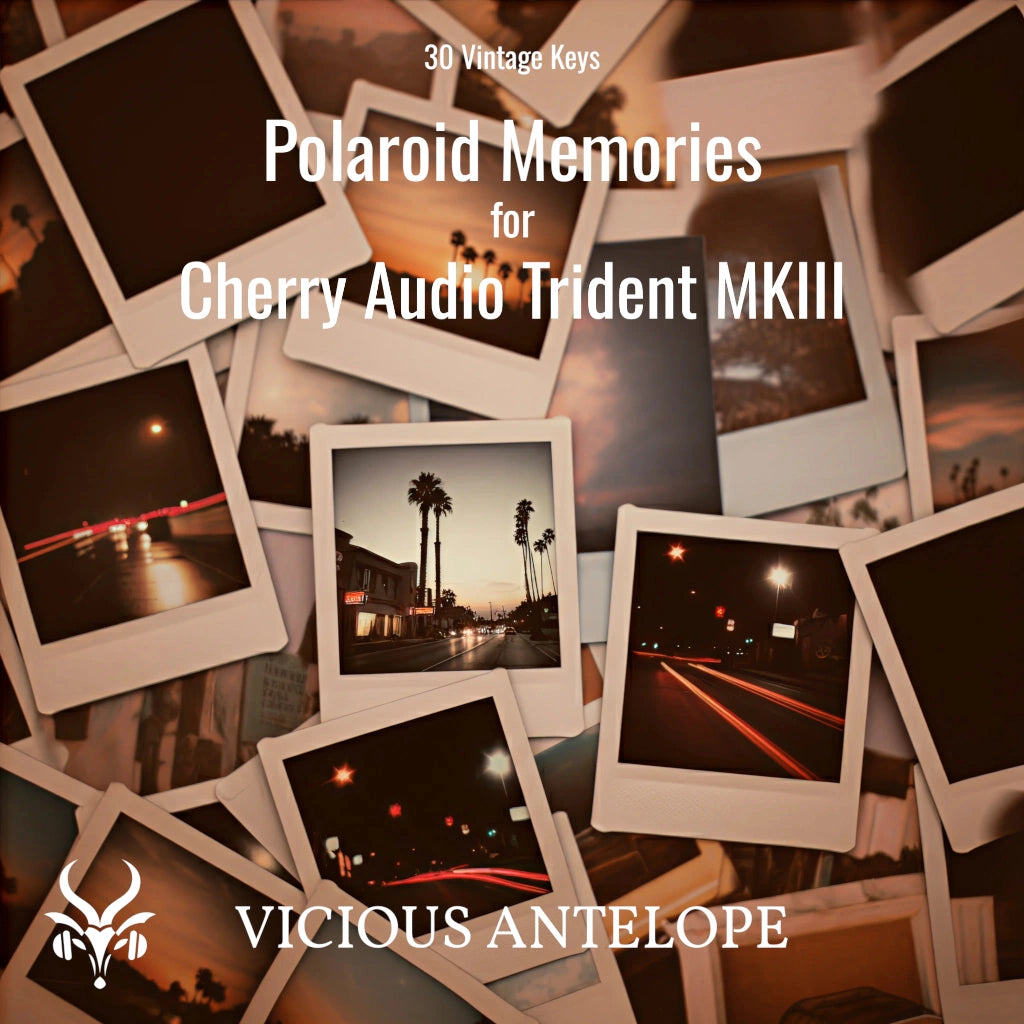 Polaroid Memories preset pack cover artwork for Cherry Audio – Vicious Antelope