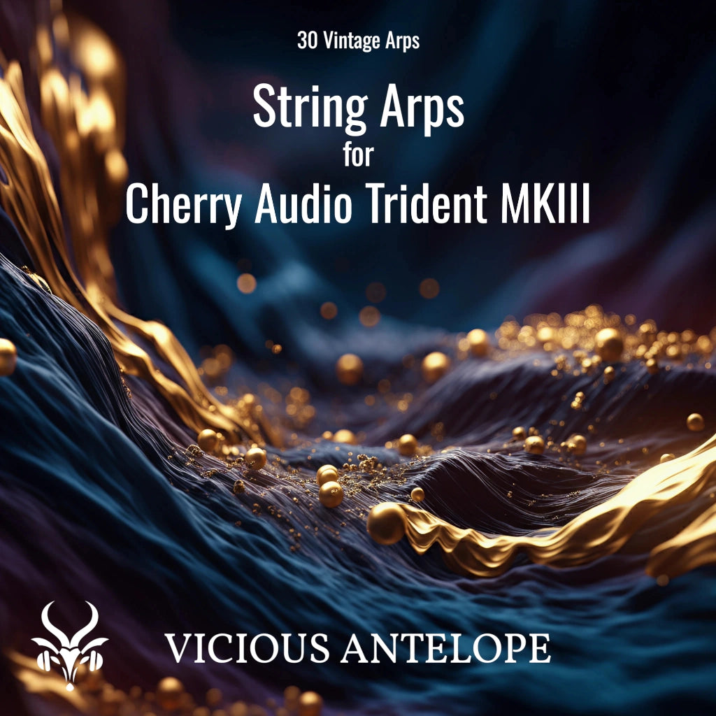 String Arps preset pack cover artwork for Cherry Audio – Vicious Antelope