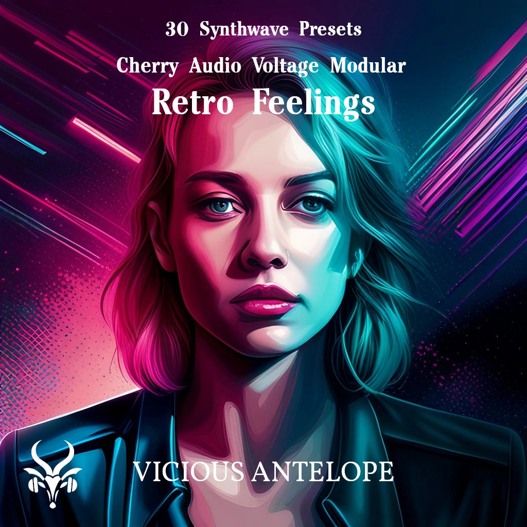 Retro Feelings preset pack cover artwork for Cherry Audio – Vicious Antelope