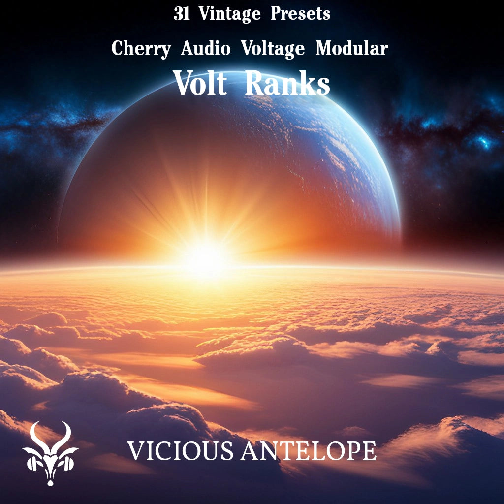 Volt Ranks preset pack cover artwork for Cherry Audio – Vicious Antelope