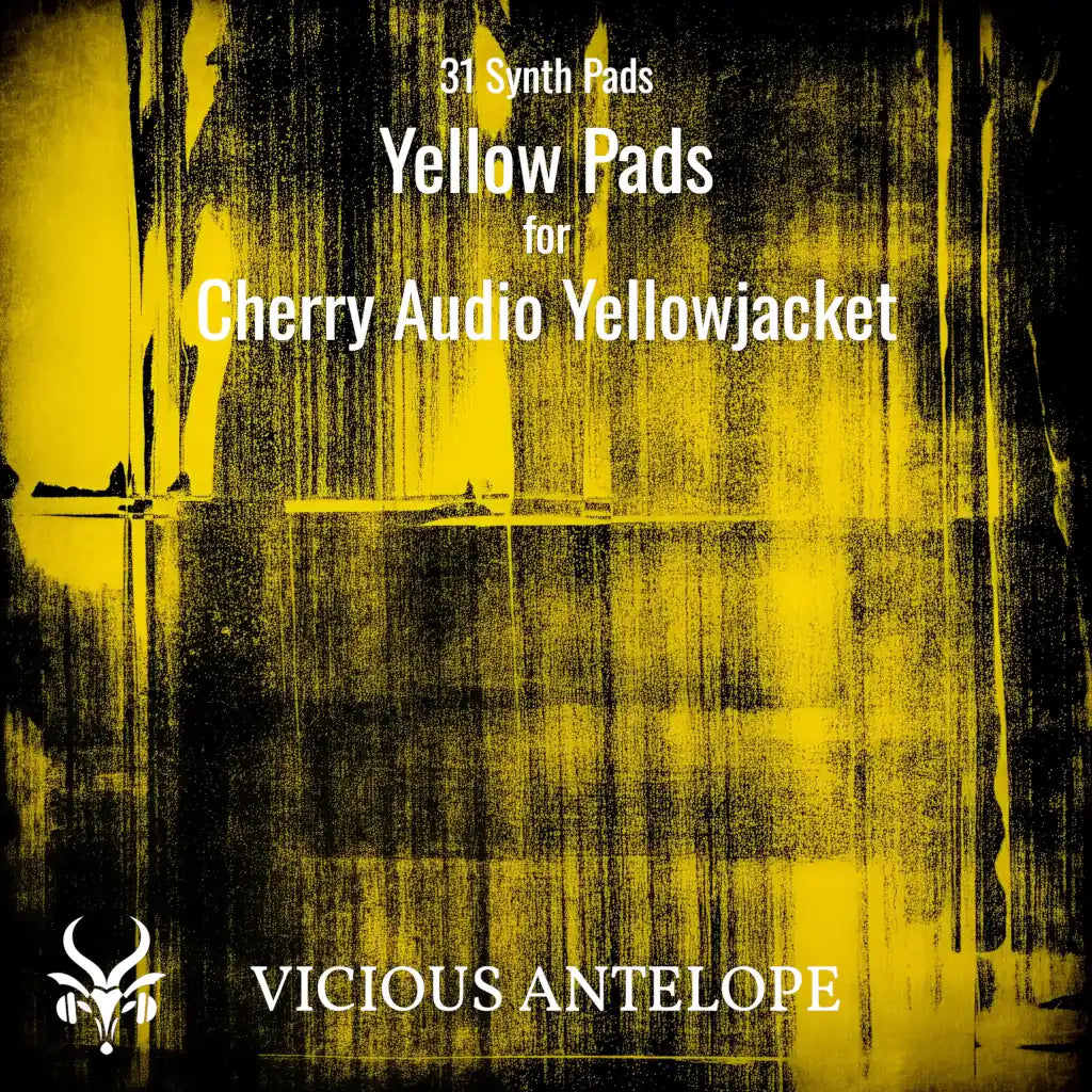 Yellow Pads preset pack cover artwork for Cherry Audio – Vicious Antelope