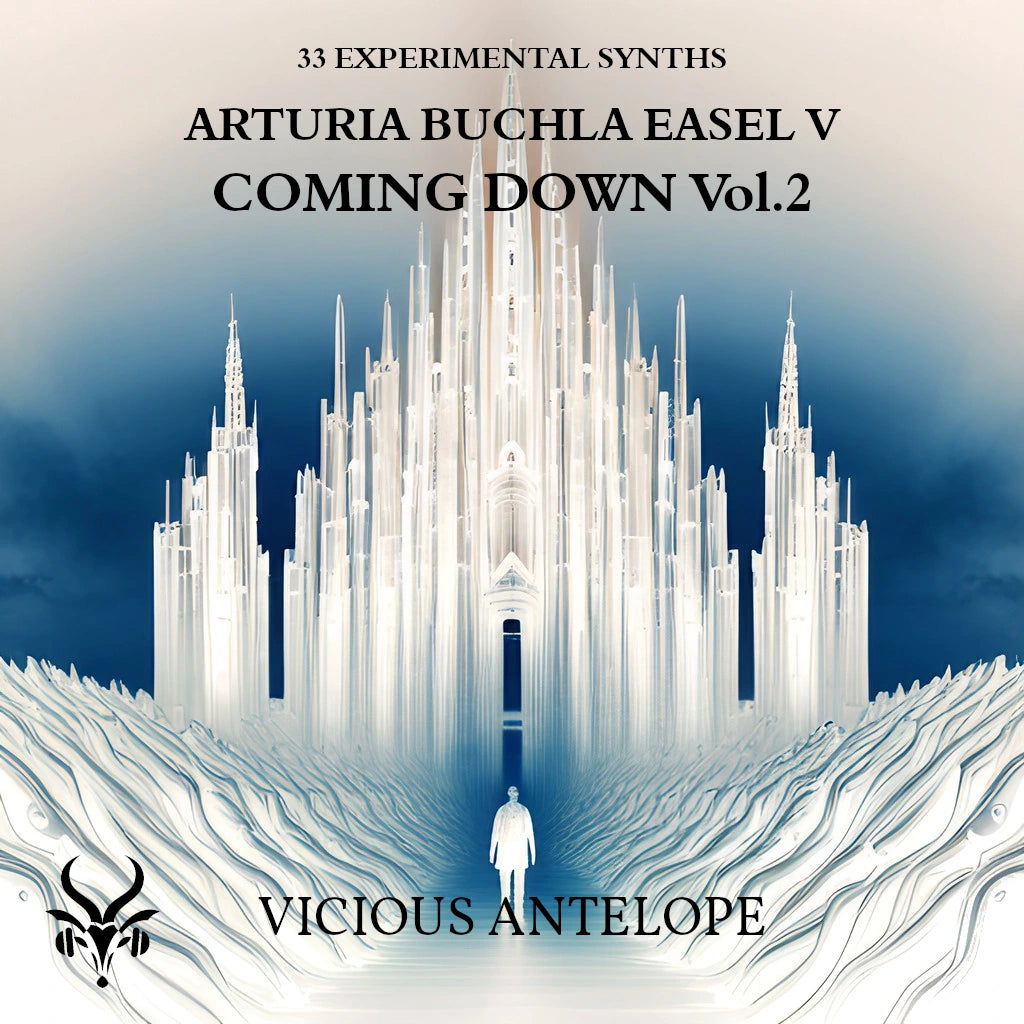 Coming Down Vol.2 preset pack cover artwork for Arturia – Vicious Antelope