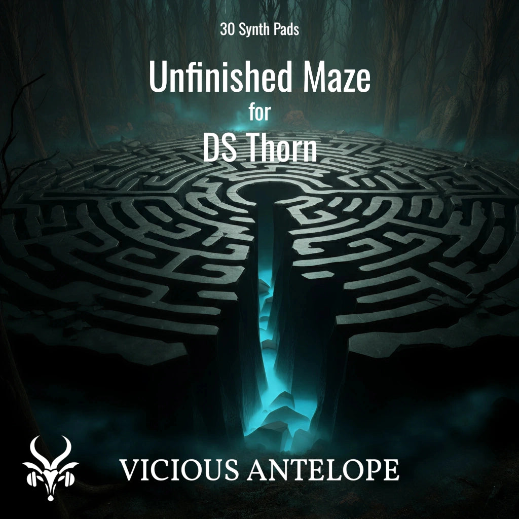 Unfinished Maze preset pack cover artwork for DS Thorn – Vicious Antelope
