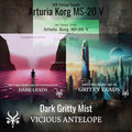 Dark Gritty Mist preset pack cover artwork for Arturia – Vicious Antelope