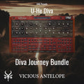 Diva Journey Bundle preset pack cover artwork for U-He Diva – Vicious Antelope