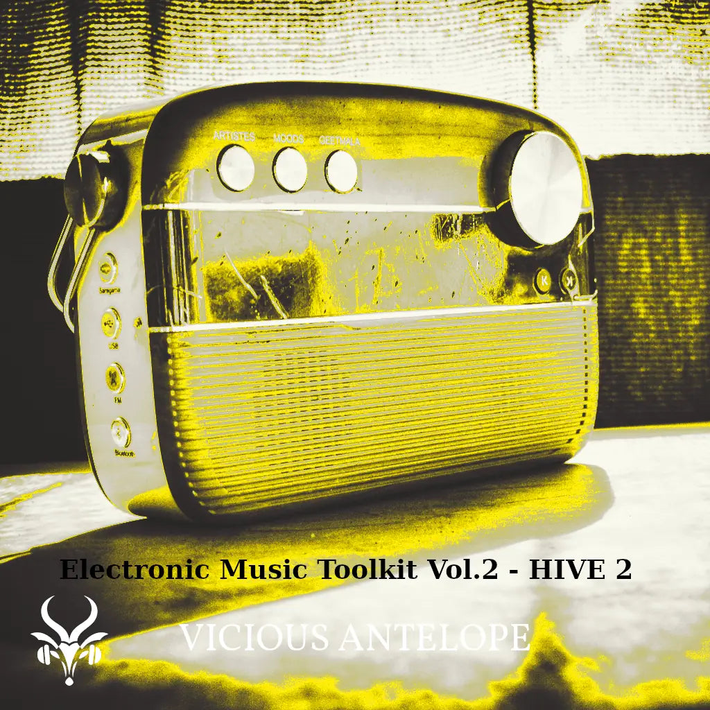 Electronic Music Toolkit Vol.2 preset pack cover artwork for U-He Hive – Vicious Antelope