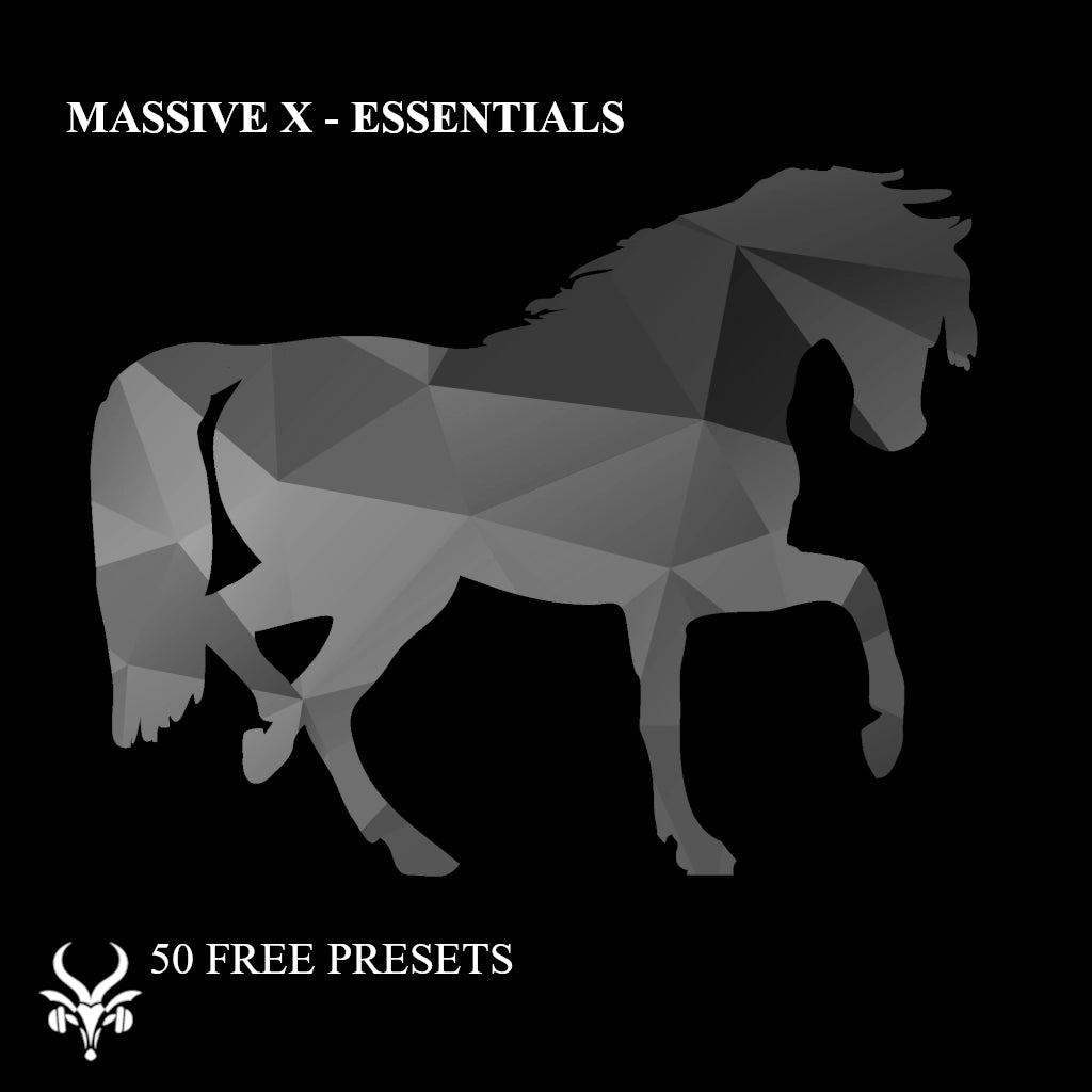 Essentials preset pack cover artwork for Massive X – Vicious Antelope