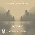 Evolving preset pack cover artwork for Universal Audio Opal – Vicious Antelope