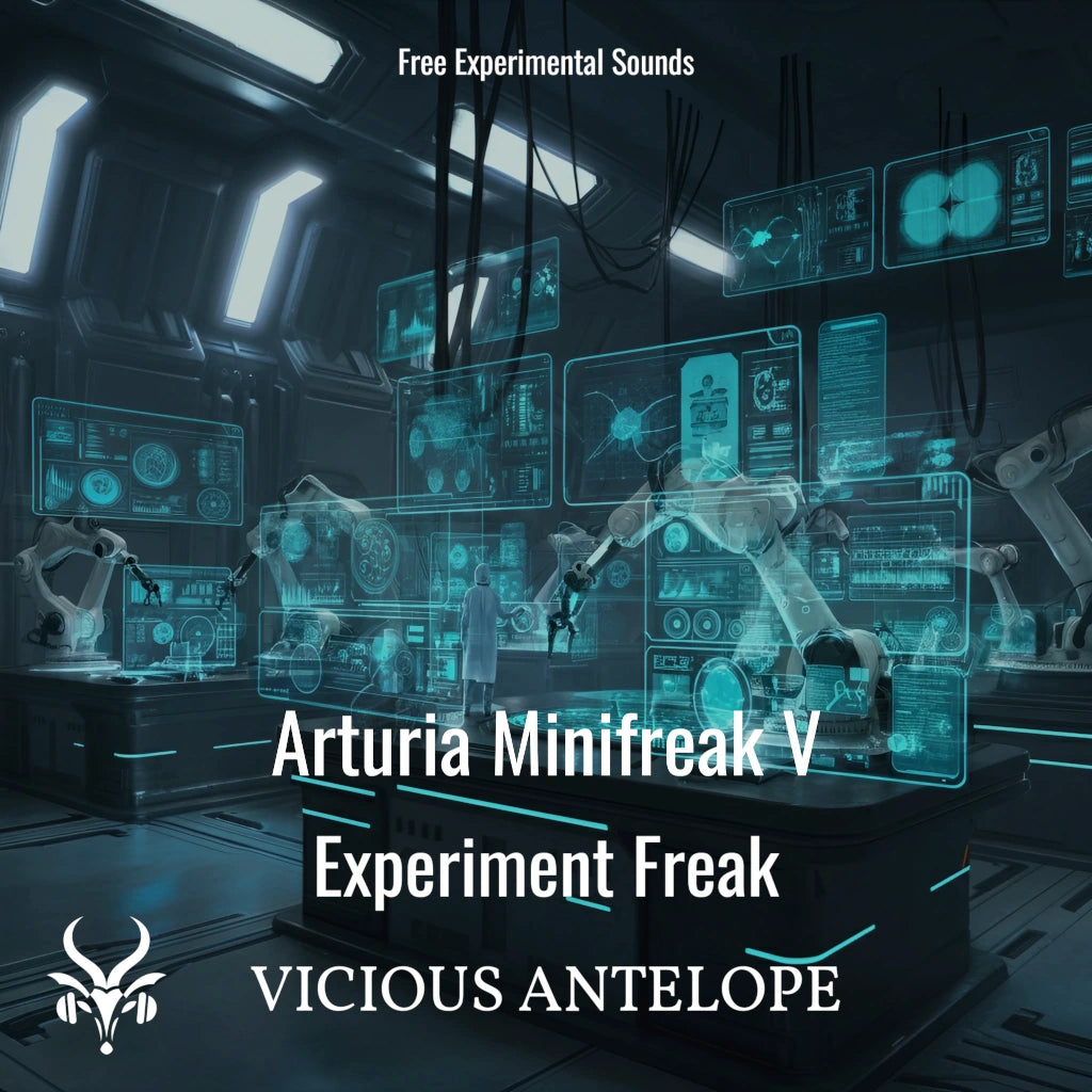 Experiment Freak preset pack cover artwork for Arturia – Vicious Antelope