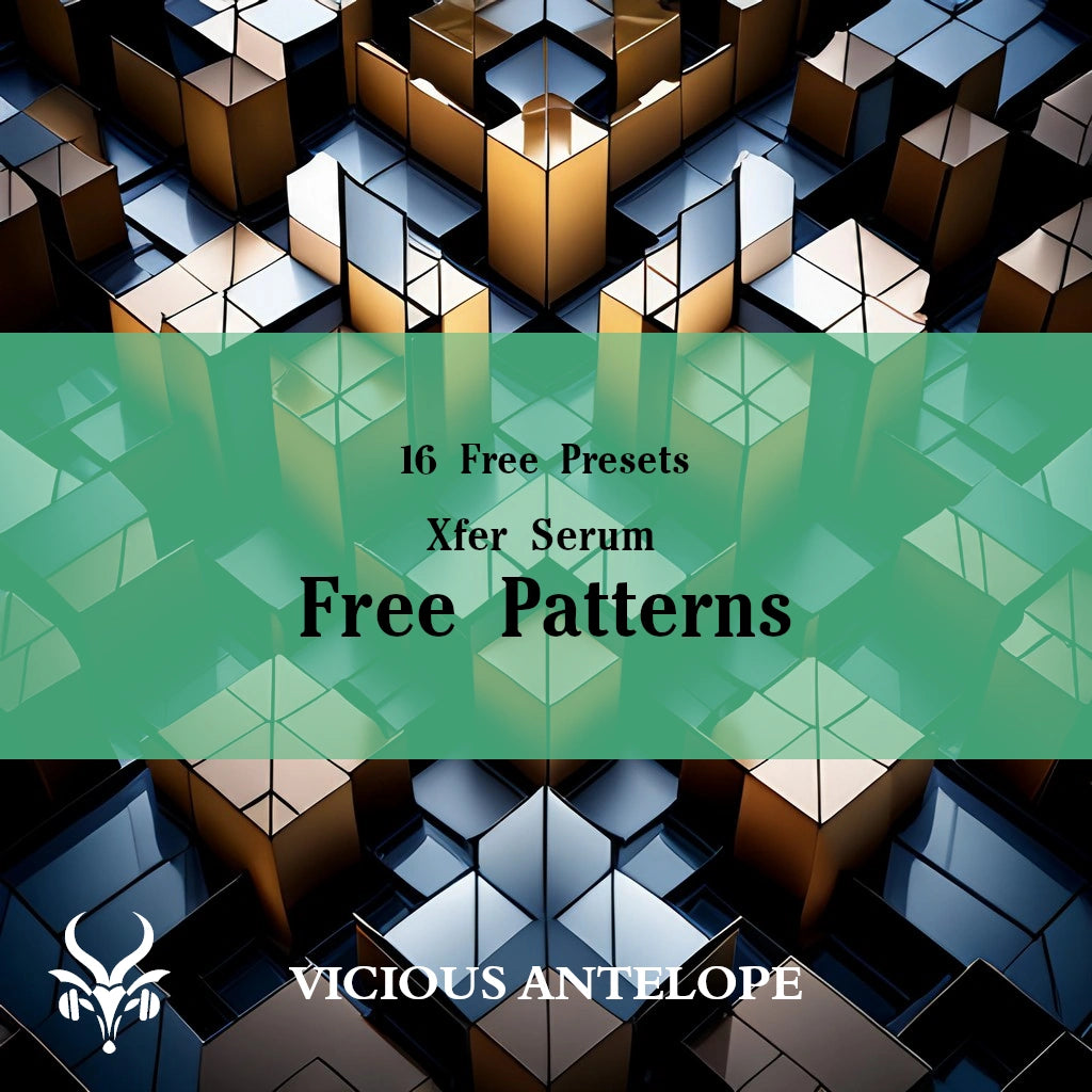 Free Patterns preset pack cover artwork for Serum 2 – Vicious Antelope