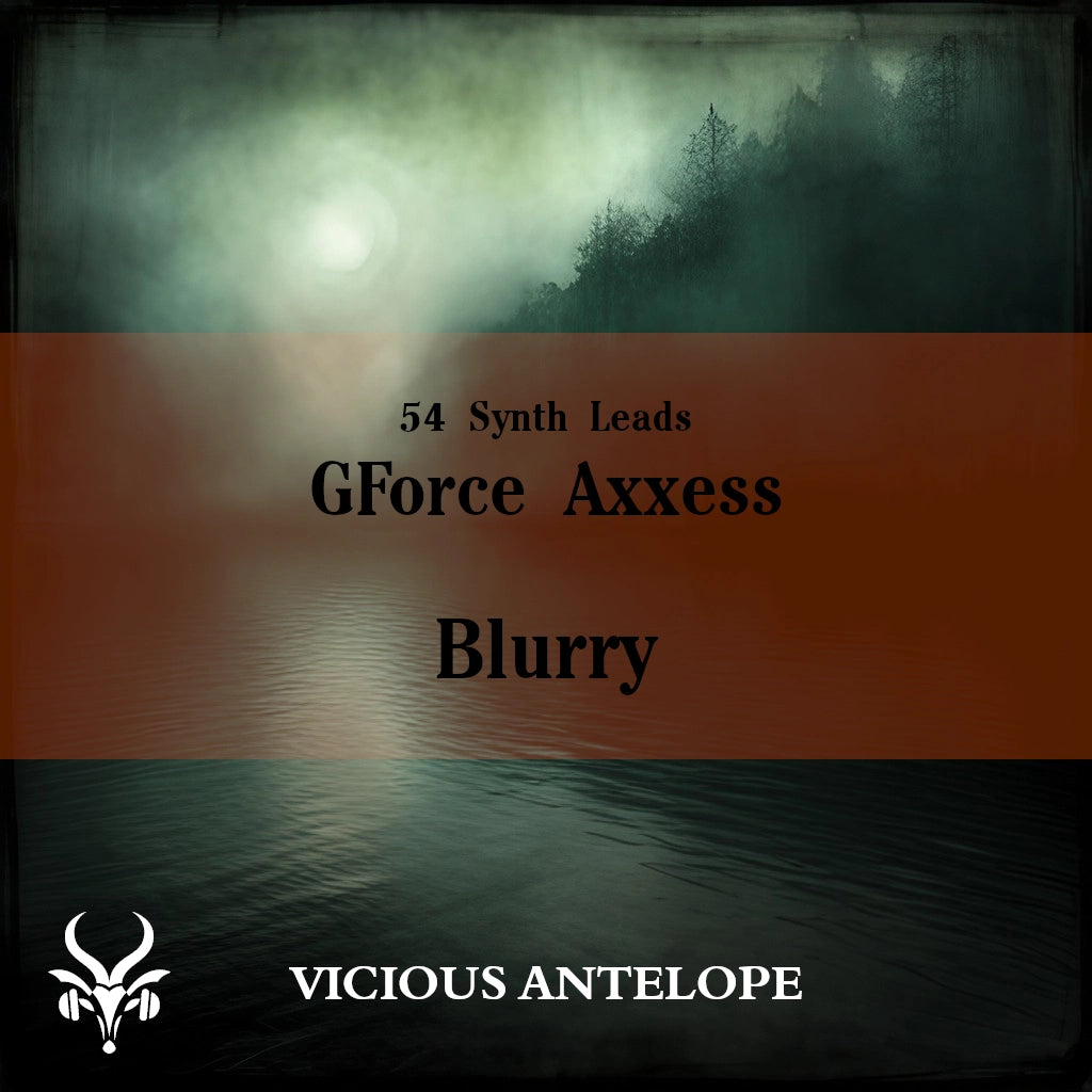 Blurry preset pack cover artwork for GForce Axxess – Vicious Antelope
