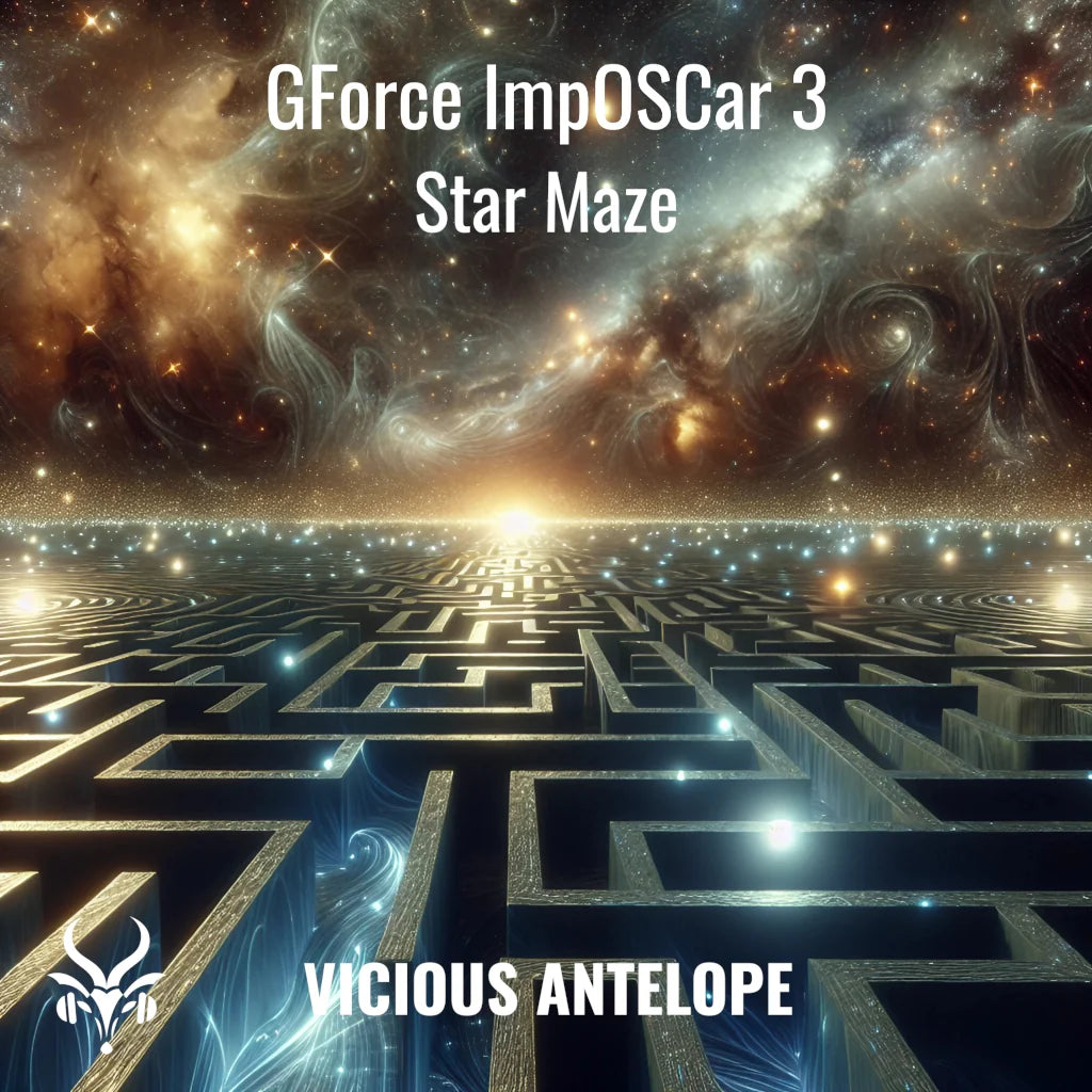 Star Maze preset pack cover artwork for GForce ImpOSCAr 3 – Vicious Antelope