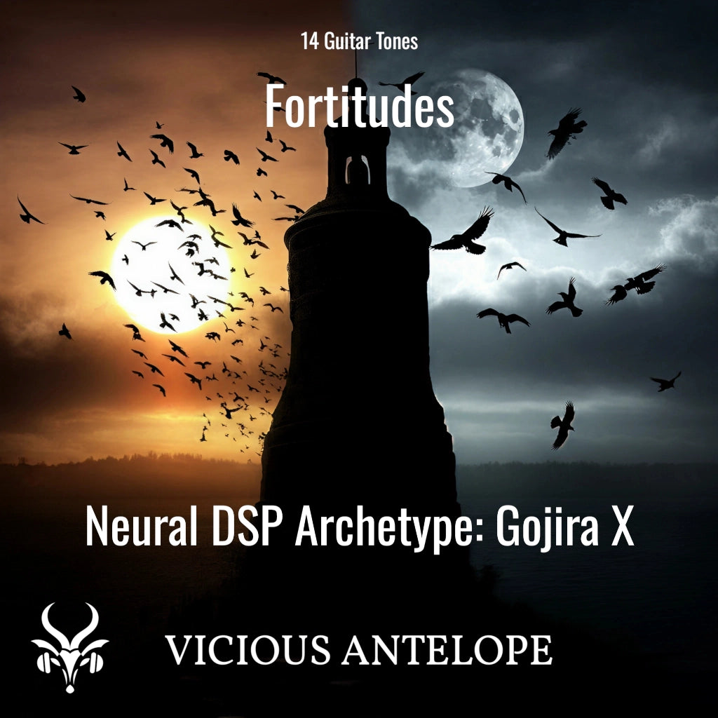 Fortitudes guitar pack cover artwork for Neural DSP – Vicious Antelope