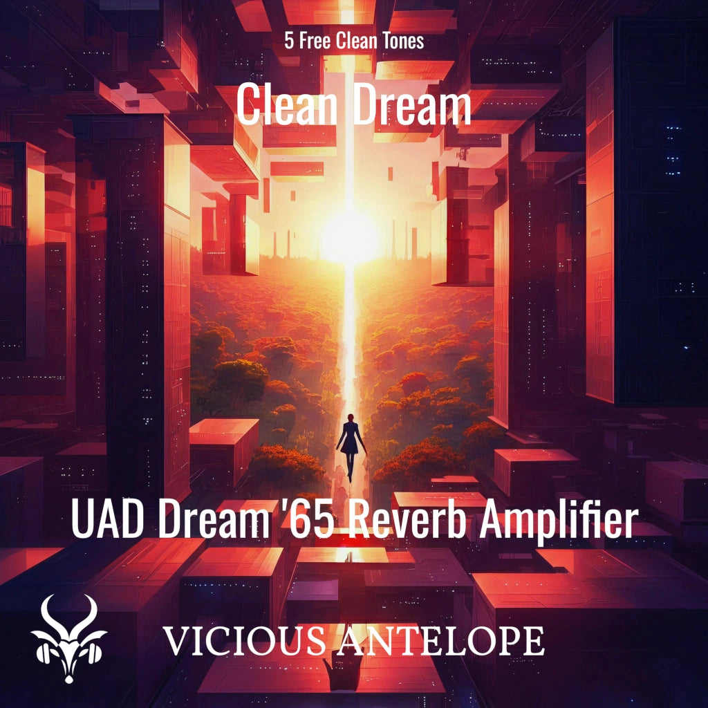 clean dream guitar pack cover artwork for UAD Dream '65 Reverb Amplifier