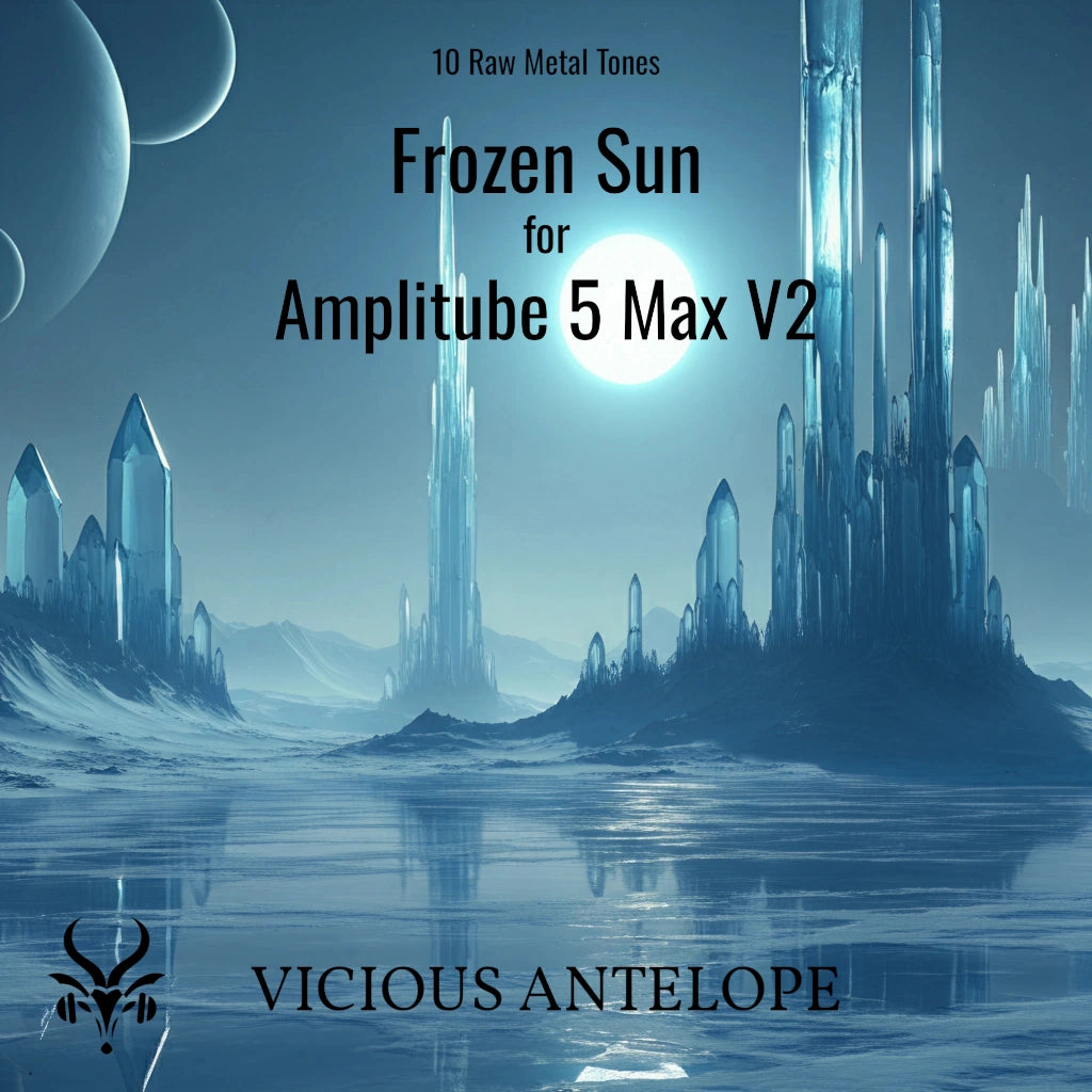 Frozen Sun guitar pack cover artwork for Neural DSP – Vicious Antelope