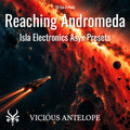 Reaching Andromeda soundbank cover artwork for Isla Electronics Asyx synth pad presets.