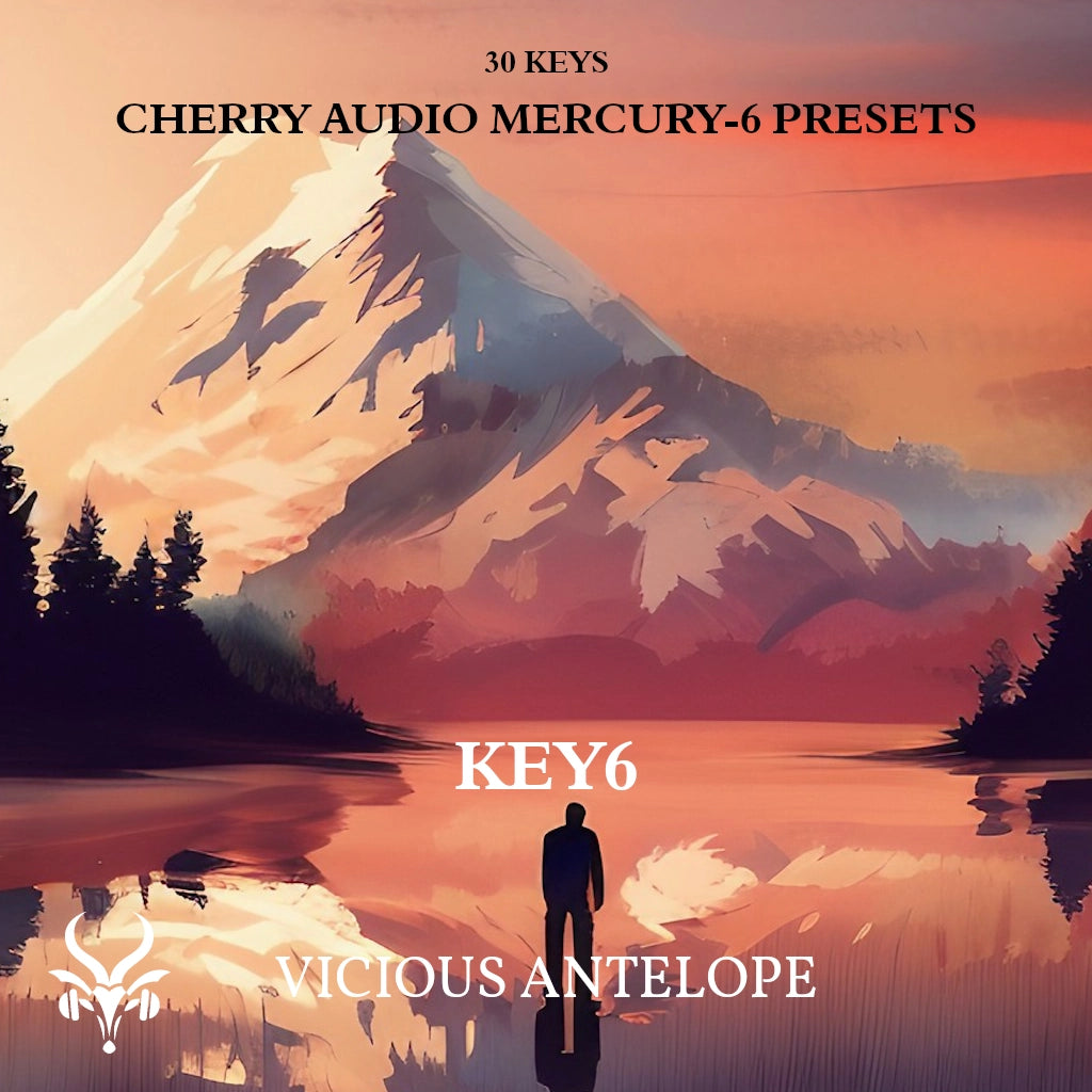 Key 6 preset pack cover artwork for Cherry Audio – Vicious Antelope