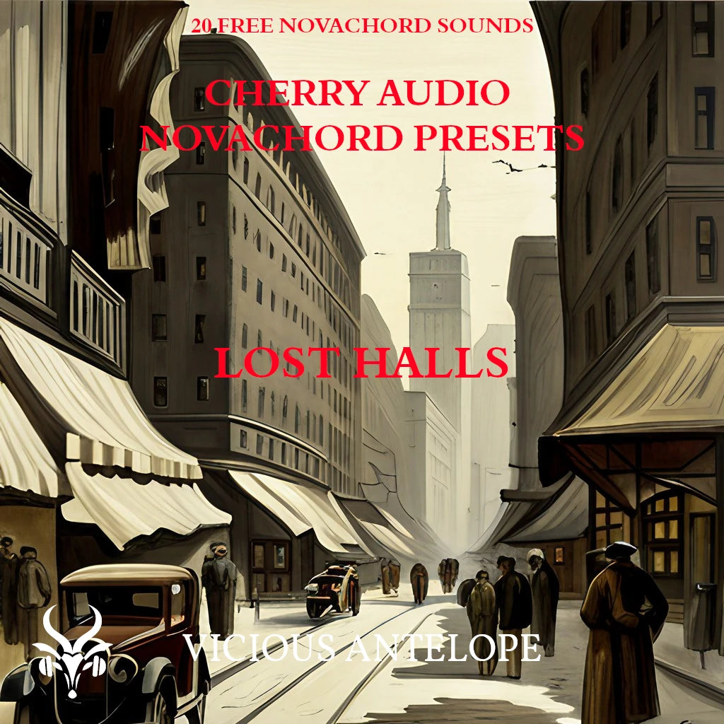 Lost Halls preset pack cover artwork for Cherry Audio – Vicious Antelope