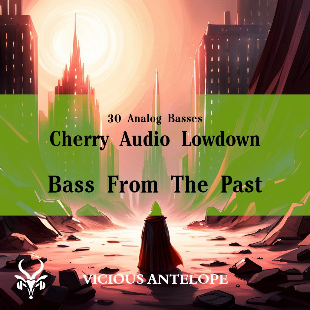 Bass From The Past preset pack cover artwork for Cherry Audio – Vicious Antelope