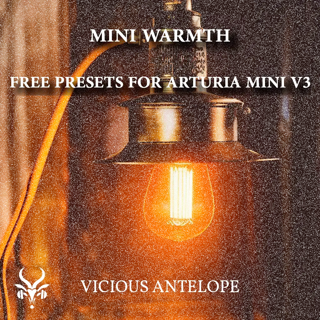 MINI WARMTH preset pack cover artwork for Arturia – Vicious Antelope