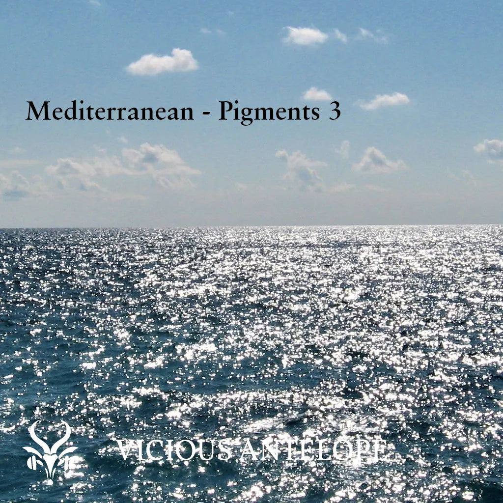 Mediterranean preset pack cover artwork for Arturia Pigments – Vicious Antelope