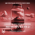 Memory Keys 2 preset pack cover artwork for Cherry Audio – Vicious Antelope