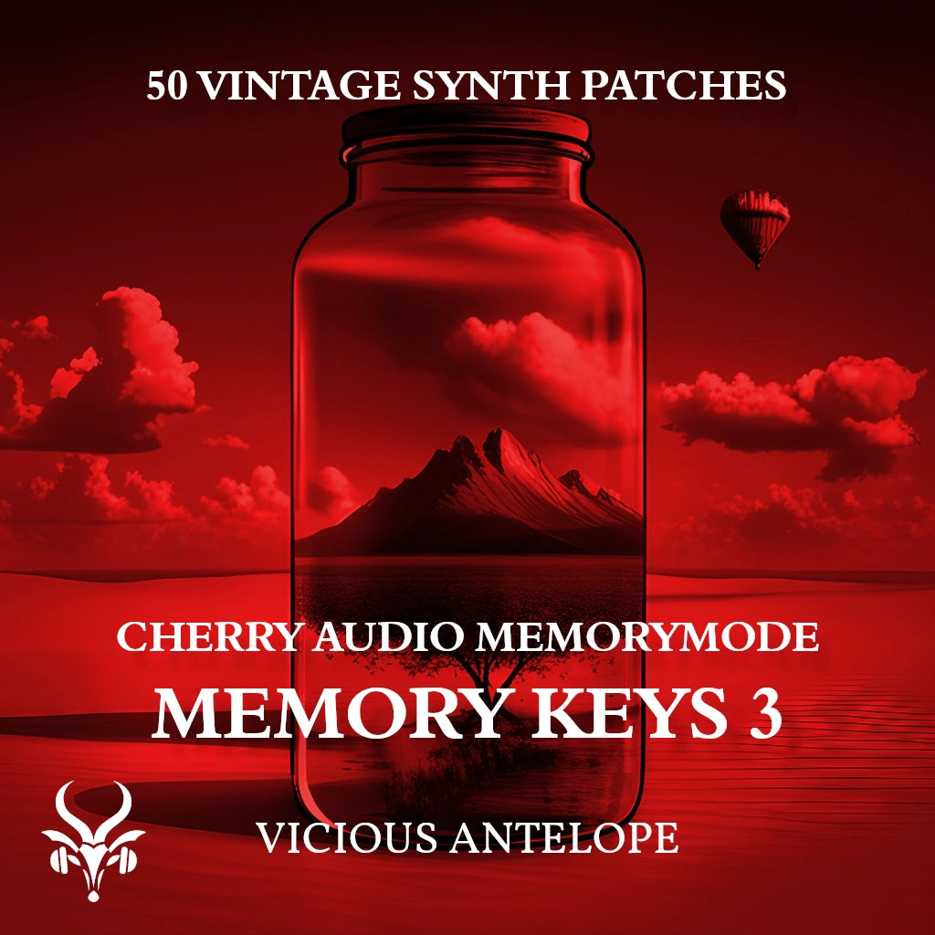 Memory Keys 3 preset pack cover artwork for Cherry Audio – Vicious Antelope