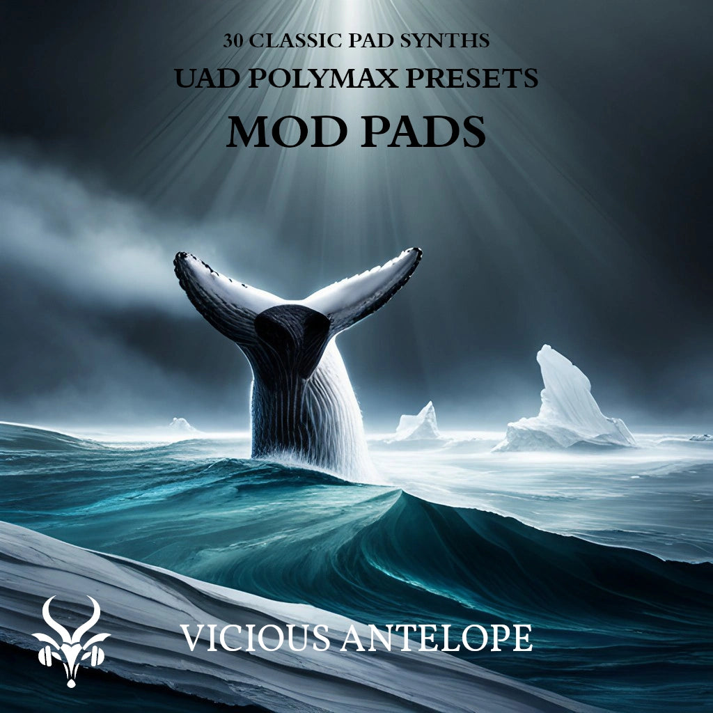 Mod Pads preset pack cover artwork for Universal Audio Polymax – Vicious Antelope